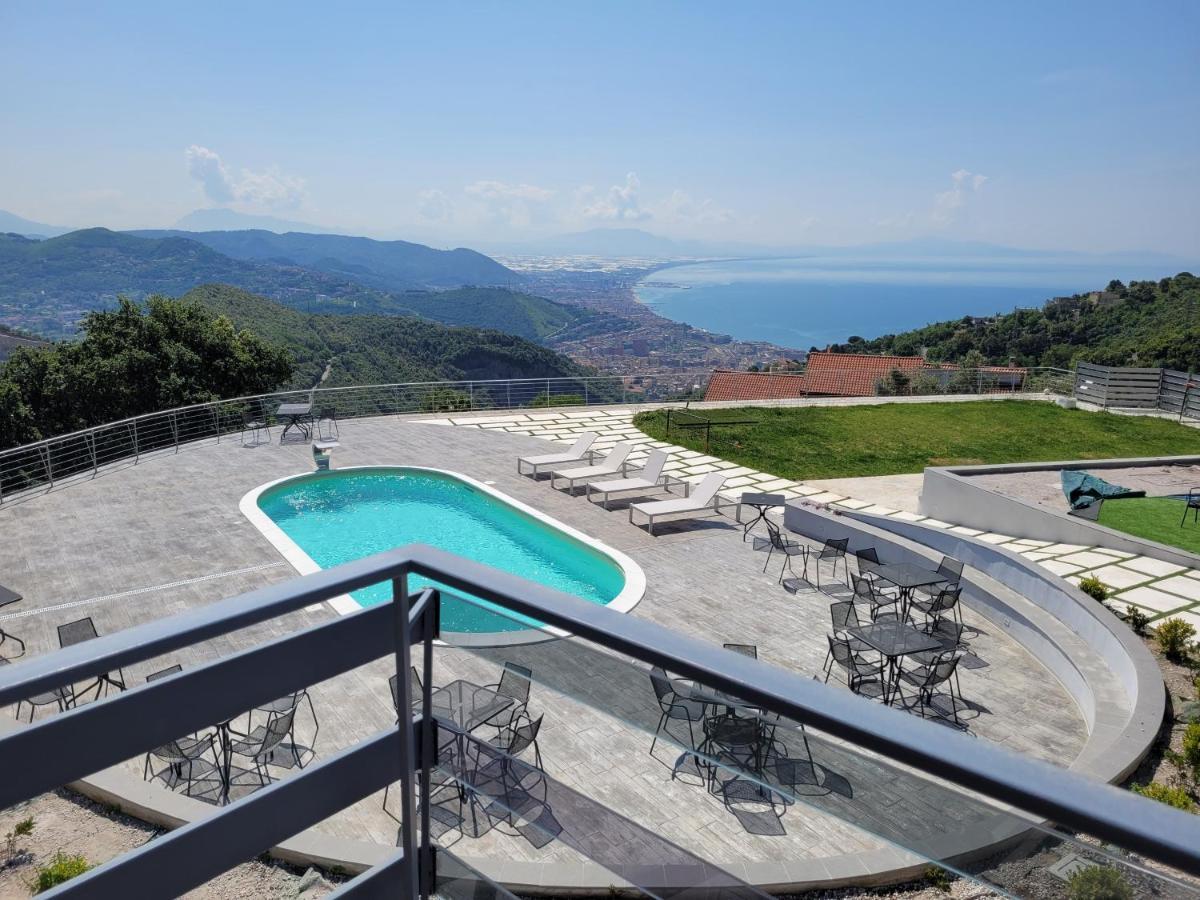 Tenuta Croce Appartamento Karol-Piscina-Vista Mare Salerno Exteriér fotografie