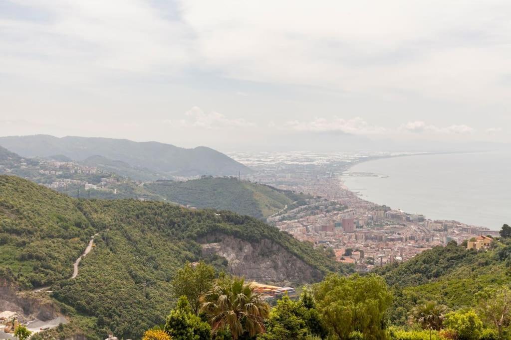 Tenuta Croce Appartamento Karol-Piscina-Vista Mare Salerno Exteriér fotografie