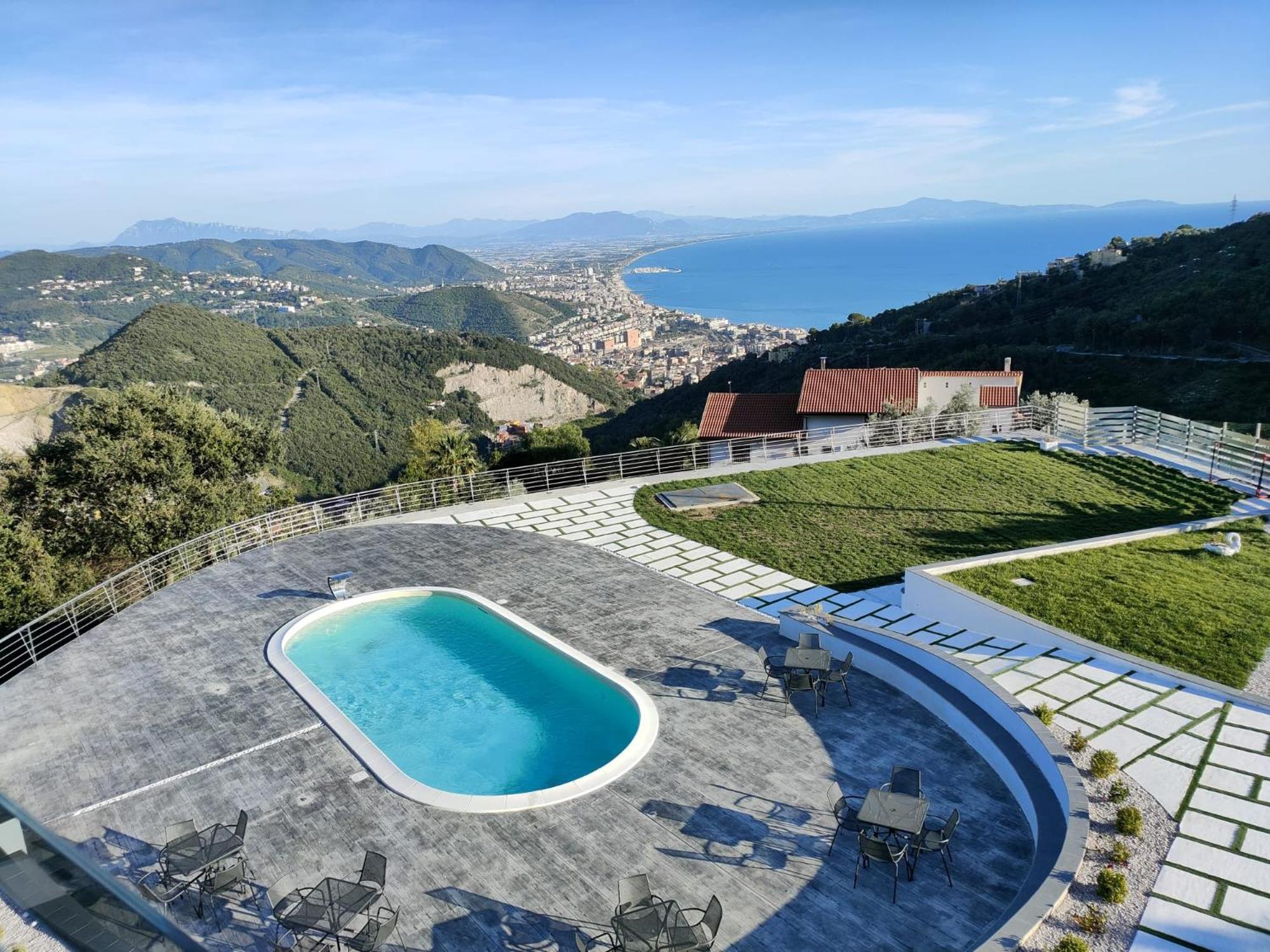 Tenuta Croce Appartamento Karol-Piscina-Vista Mare Salerno Exteriér fotografie